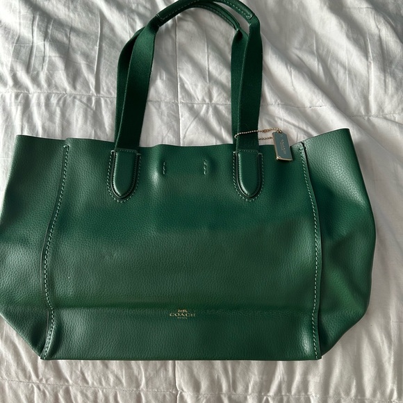 Green Coach Tote NWOT - Picture 2 of 5
